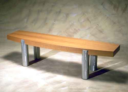 Wood & Aluminum Bench